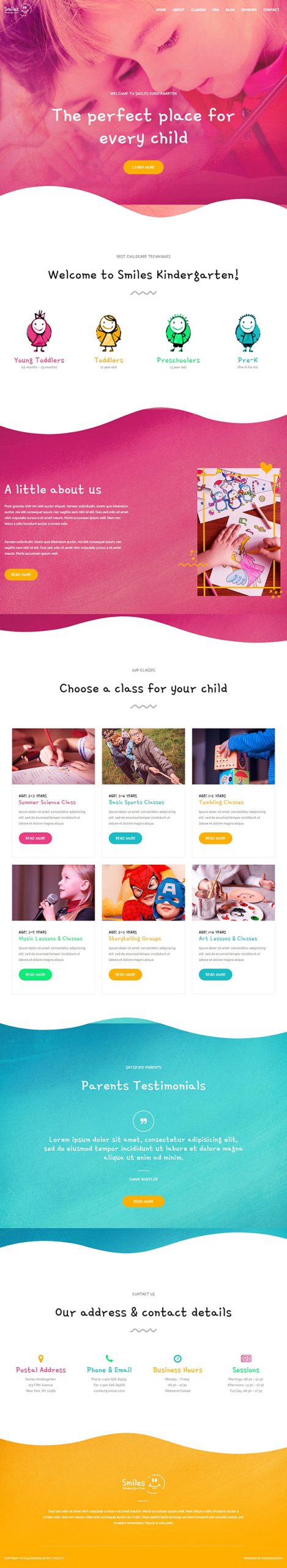 Best Kindergarten Pre Primary Play School Website Design - Web Gen World