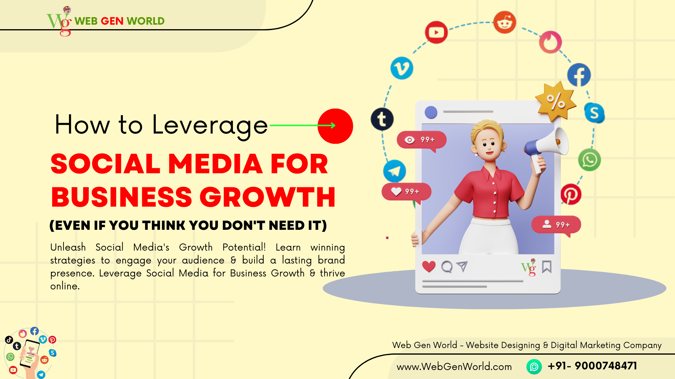 Leverage Social Media for Business Growth & thrive online. Learn winning strategies to engage your audience & build a lasting brand presence.