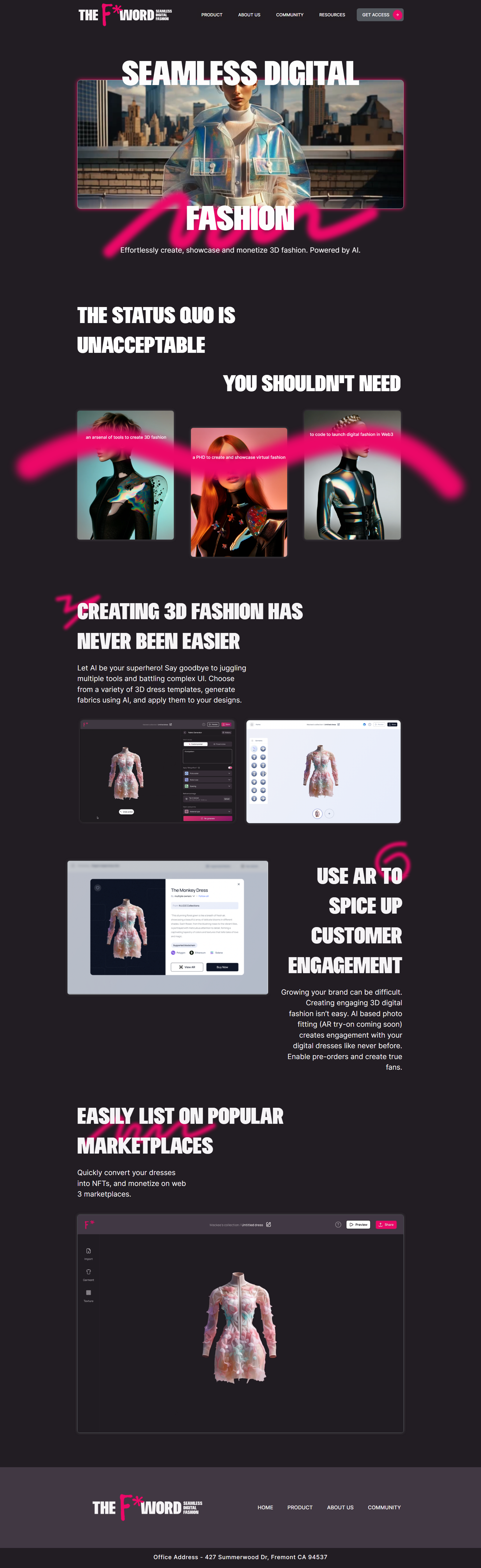 USA - TheFWord-ai - Digital Fashion Website Designed by Web Gen World