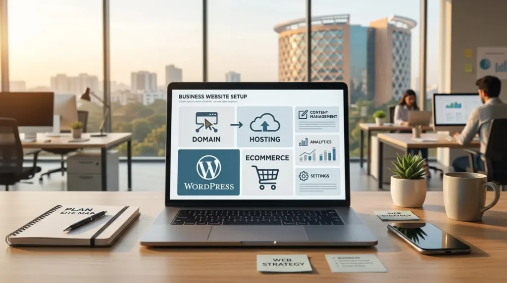 Domain hosting and website platform setup for a startup Domain hosting and website platform setup for a startup